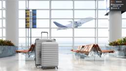bagagem de malas num aeroporto